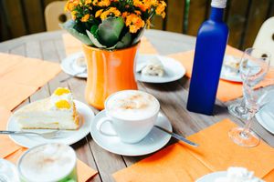 Vegane Kaffeespezialitäten at Seminarhaus Walden - Café Hexenhaus in Oberthulba