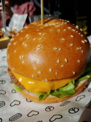 Cheezburger at Hello Sam in South Yarra