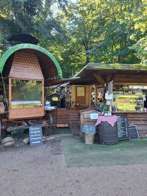  at Kaffeegarten auf der Liegewiese in Berlin