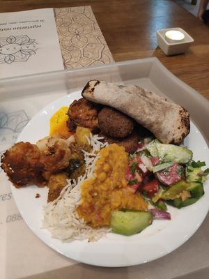 Buffet at Satsanga in Sofia