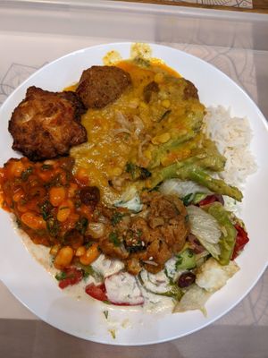 Buffet meal. at Satsanga in Sofia