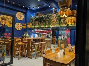 Inside of Satsanga. at Satsanga in Sofia