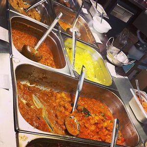 Buffet at Satsanga in Sofia