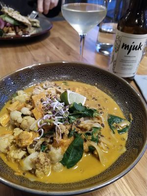 Yellow curry at Tru Kitchen in Tallinn