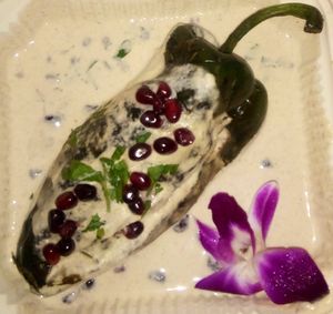 Chiles en nogada  at Cien 100% Naturalisimo in Berwyn
