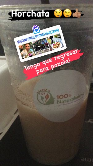 Horchata is so deliciosa  at Cien 100% Naturalisimo in Berwyn