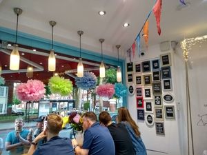 Window seating at Udderlicious in North London