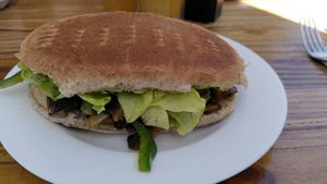 Vegan sandwich at Magnolia Cafe Y Pasteleria in Castro