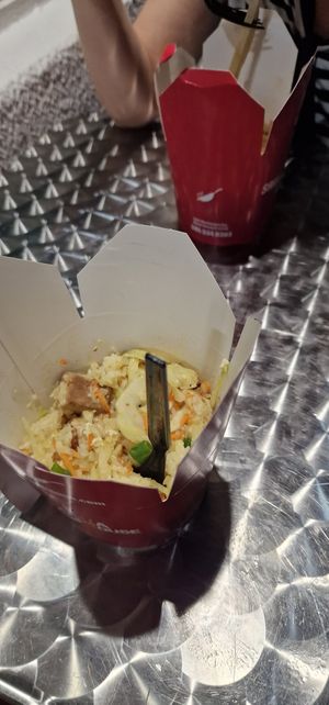 Rice with vegan Curry at Sriracha House in Miami Beach