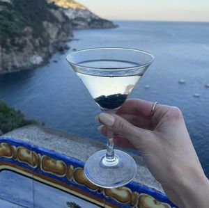 Vegan pearl martini- was a little salty for me. I’m not much of a martini person though! But I did love the vegan caviar inside  at Zass in Positano