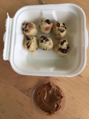 Chocolate dough balls at Equal Pizza in Wallasey