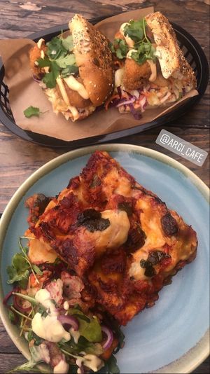 Lasagna and Cauliflower Roll  at Argi in Kensington