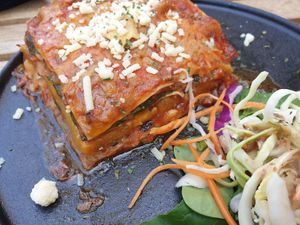 Lasagne with salad $25.00 at Argi in Kensington