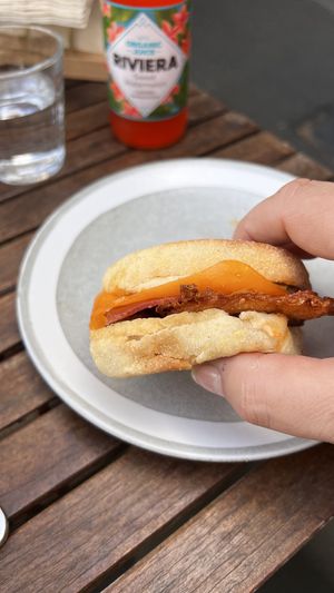 Bacon muffin  at Argi in Kensington