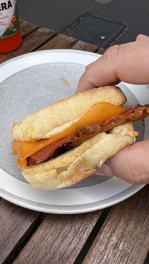 Bacon muffin  at Argi in Kensington