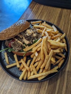 Philly cheese bagel at Argi in Kensington