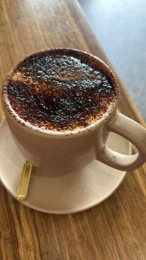 Large and strong soy cappuccino   at Argi in Kensington