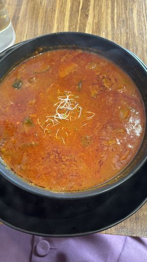 Soup lots of vegetables   at Argi in Kensington