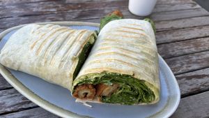 Chickun spinach wrap  at Argi in Kensington