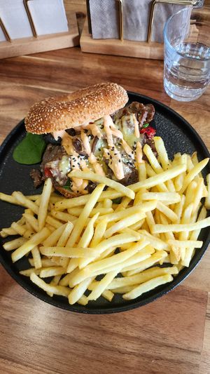 Philly Cheesesteak Bagel at Argi in Kensington