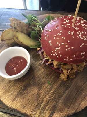 Jackfruit burger  at Argi in Kensington