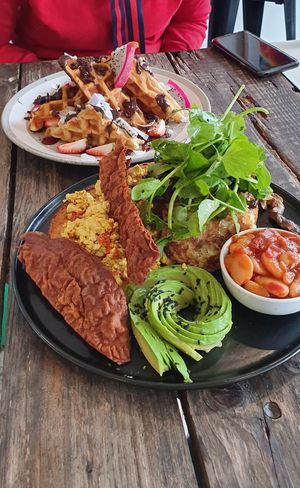 Waffles and big brekky ! at Argi in Kensington