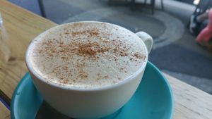 Dirty chai at Argi in Kensington