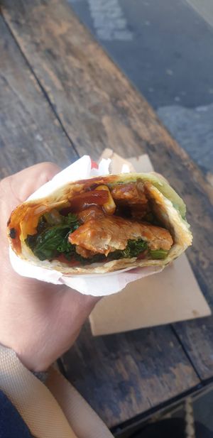 BBQ tempeh wrap at Argi in Kensington