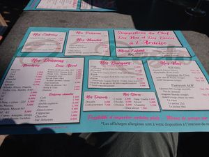 Menu at O'Resto in Quinson