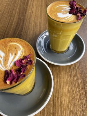 Almond turmeric late with maple syrup   at Native. in Ulladulla