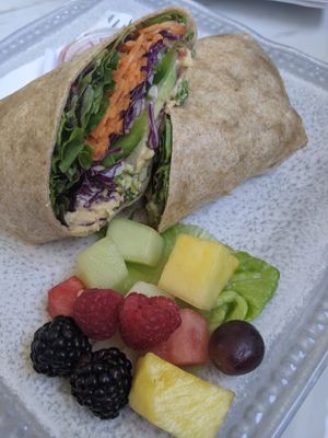 Hummus wrap  at Nature's Corner Cafe in West Palm Beach