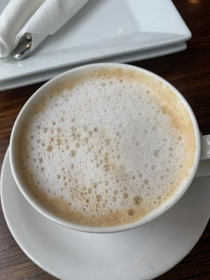 Oatmilk latte #Veganuary at PizZando in Healdsburg