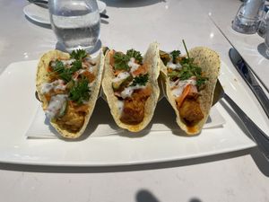 Tempeh tacos   at Table Rock House in Niagara Falls