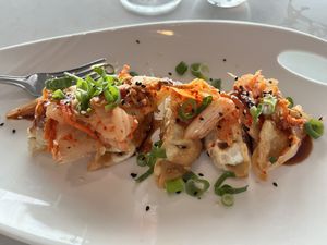 Fried vegetable dumplings  at Table Rock House in Niagara Falls