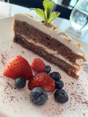 Nutty carrot cake  at Table Rock House in Niagara Falls