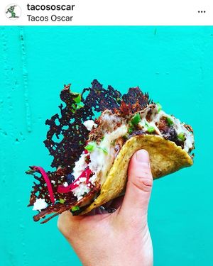 . at Tacos Oscar in Oakland