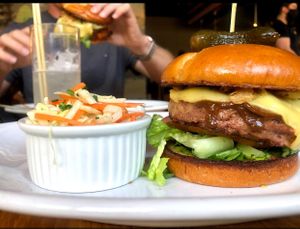 Burger at Life on Mars in Seattle