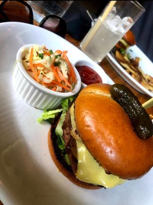 Burger at Life on Mars in Seattle