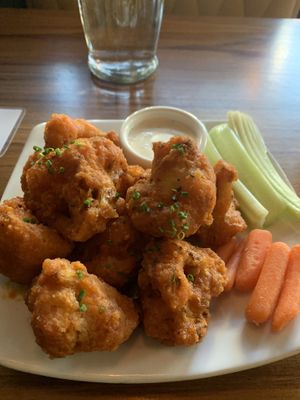Cauliflower Buffalo wings  at Life on Mars in Seattle