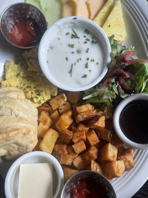 Up on mars with biscuit and gravy—very good!  at Life on Mars in Seattle