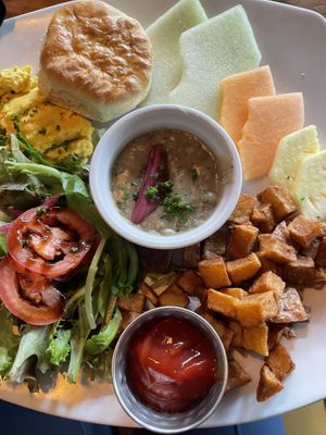 Up on Mars with biscuit and gravy (not as good as last time)  at Life on Mars in Seattle