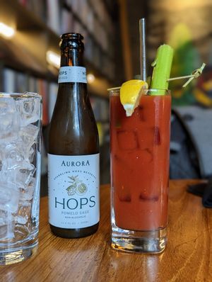 Brunch beverages at Life on Mars in Seattle