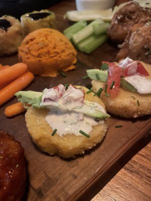 Tamale cakes (meh)  at Life on Mars in Seattle