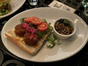 Crab Cake Po Boys at Life on Mars in Seattle