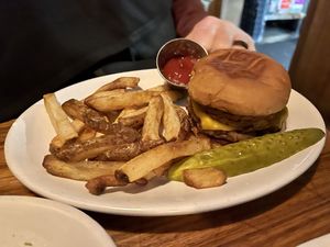 Steakhouse burger  at Life on Mars in Seattle
