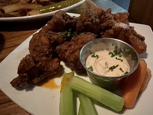 Buffalo cauliflower wings  at Life on Mars in Seattle