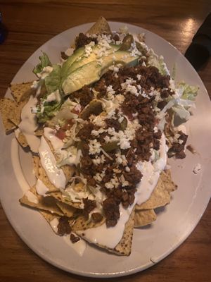 Nachos with "Chorizo"  at Life on Mars in Seattle