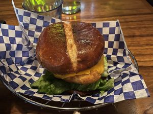 Fiery Chick’n Sandwich  at Life on Mars in Seattle