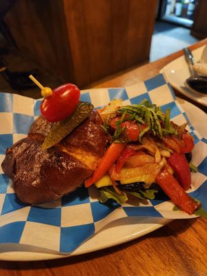 Portobello burger at Life on Mars in Seattle