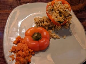 $24 stuffed bell pepper at Moose-AKa's in Denali